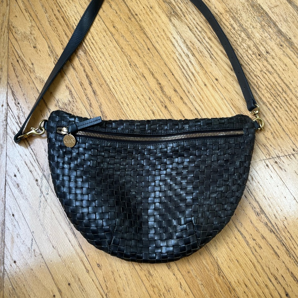 Clare V Grande Fanny Pack Black Checkerboard pattern